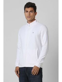Van Heusen - Men White Solid Bomber Jacket