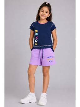 3PIN - Multi-Colour Cotton Half Sleeve T-Shirt and Shorts