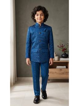 Ahhaaaa - Blue Kids Sherwani and Pant