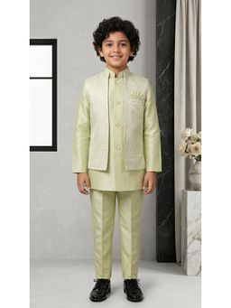 Ahhaaaa - Green Kurta with Pant and Nehru Jacket