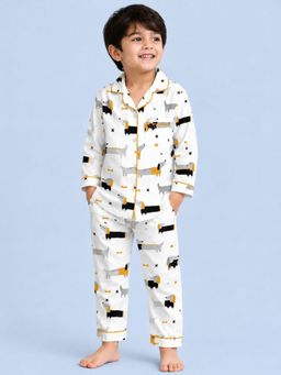 Tittertots - Dapper Dalmatians Cotton Shirt with Pyjama