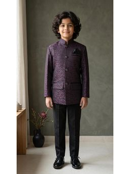 Ahhaaaa - Purple Kids Sherwani and Pant
