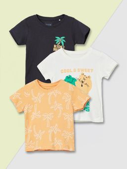 max - Multi-Colour Printed T-Shirt (Pack Of 3)