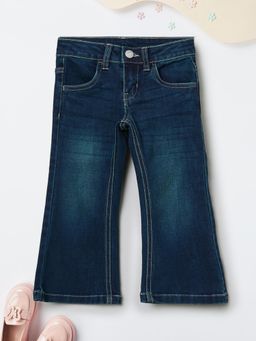 max - Blue Mid-Rise Flared Jeans