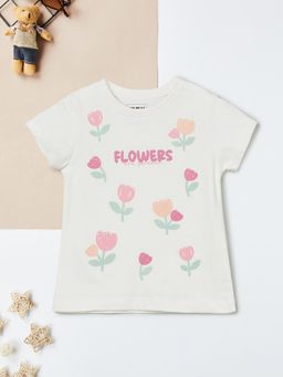 max - Cream Printed T-Shirt