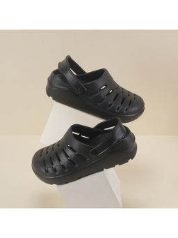 Walkway - Unisex Kids Black Casual Clogs