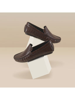 Metro - Boys Brown Slip On Casual Loafers