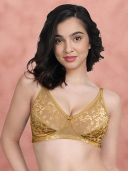 Shyaway - Susie BY Shyaway Fenugreek Non Padded Wirefree Lace Bra