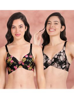 Shyaway - Broad Winged Seamless Multiway Wired T-Shirt Bras (Pack of 2)