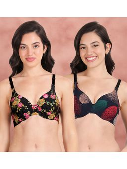 Shyaway - Broad Winged Seamless Multiway Wired T-Shirt Bras (Pack of 2)