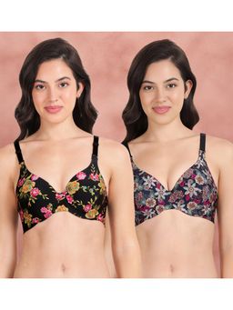 Shyaway - Broad Winged Seamless Multiway Wired T-Shirt Bras (Pack of 2)