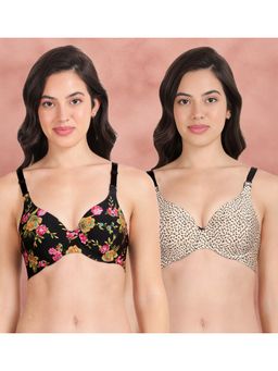 Shyaway - Broad Winged Seamless Multiway Wired T-Shirt Bras (Pack of 2)