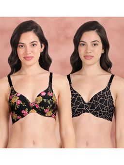 Shyaway - Broad Winged Seamless Multiway Wired T-Shirt Bras (Pack of 2)