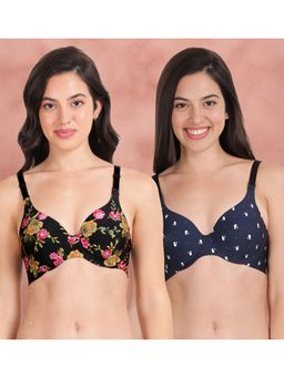 Shyaway - Broad Winged Seamless Multiway Wired T-Shirt Bras (Pack of 2)