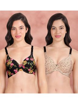 Shyaway - Broad Winged Seamless Multiway Wired T-Shirt Bras (Pack of 2)