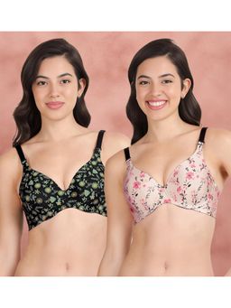Shyaway - Broad Winged Seamless Multiway Wired T-Shirt Bras (Pack of 2)