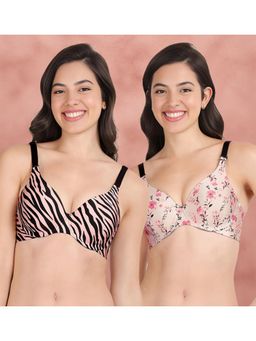 Shyaway - Broad Winged Seamless Multiway Wired T-Shirt Bras (Pack of 2)