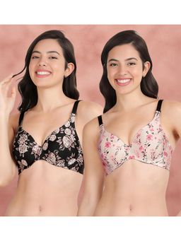 Shyaway - Broad Winged Seamless Multiway Wired T-Shirt Bras (Pack of 2)