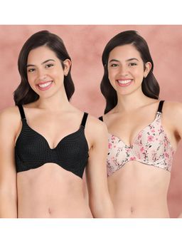 Shyaway - Broad Winged Seamless Multiway Wired T-Shirt Bras (Pack of 2)