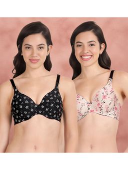 Shyaway - Broad Winged Seamless Multiway Wired T-Shirt Bras (Pack of 2)