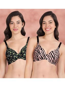 Shyaway - Broad Winged Seamless Multiway Wired T-Shirt Bras (Pack of 2)