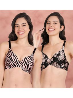 Shyaway - Broad Winged Seamless Multiway Wired T-Shirt Bras (Pack of 2)