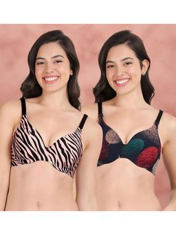Shyaway - Broad Winged Seamless Multiway Wired T-Shirt Bras (Pack of 2)