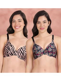 Shyaway - Broad Winged Seamless Multiway Wired T-Shirt Bras (Pack of 2)