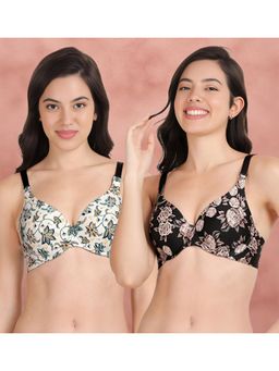 Shyaway - Broad Winged Seamless Multiway Wired T-Shirt Bras (Pack of 2)