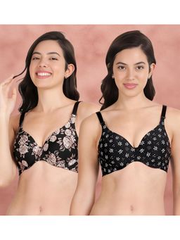 Shyaway - Broad Winged Seamless Multiway Wired T-Shirt Bras (Pack of 2)