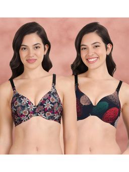 Shyaway - Broad Winged Seamless Multiway Wired T-Shirt Bras (Pack of 2)