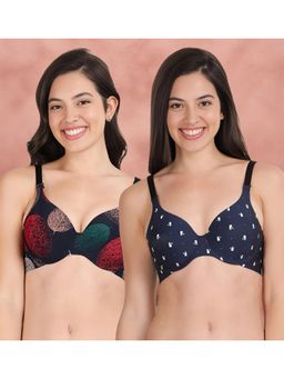 Shyaway - Broad Winged Seamless Multiway Wired T-Shirt Bras (Pack of 2)