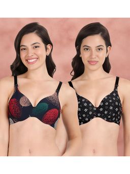 Shyaway - Broad Winged Seamless Multiway Wired T-Shirt Bras (Pack of 2)