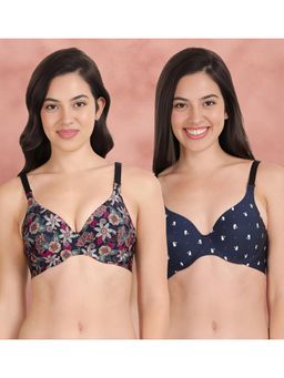 Shyaway - Broad Winged Seamless Multiway Wired T-Shirt Bras (Pack of 2)