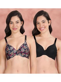 Shyaway - Broad Winged Seamless Multiway Wired T-Shirt Bras (Pack of 2)