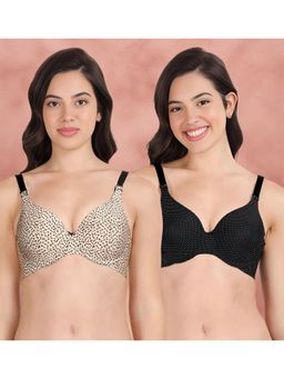Shyaway - Broad Winged Seamless Multiway Wired T-Shirt Bras (Pack of 2)