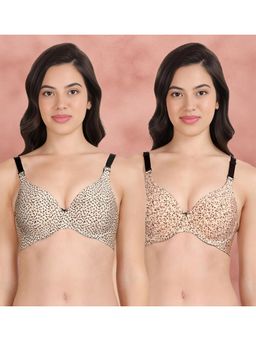 Shyaway - Broad Winged Seamless Multiway Wired T-Shirt Bras (Pack of 2)