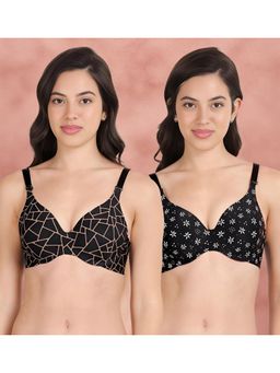 Shyaway - Broad Winged Seamless Multiway Wired T-Shirt Bras (Pack of 2)