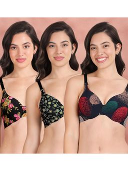 Shyaway - Broad Winged Seamless Multiway Wired T-Shirt Bras (Pack of 3)