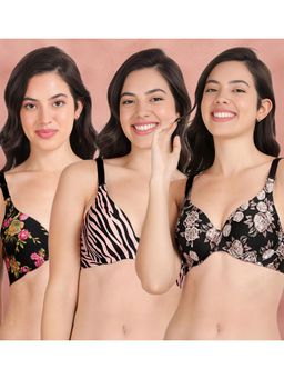 Shyaway - Broad Winged Seamless Multiway Wired T-Shirt Bras (Pack of 3)