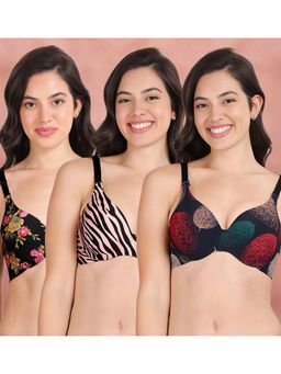 Shyaway - Broad Winged Seamless Multiway Wired T-Shirt Bras (Pack of 3)