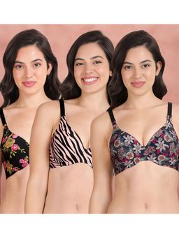 Shyaway - Broad Winged Seamless Multiway Wired T-Shirt Bras (Pack of 3)