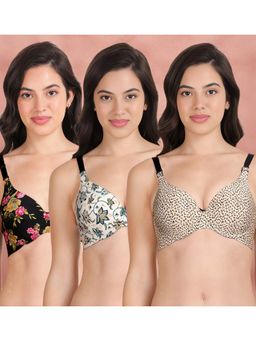 Shyaway - Broad Winged Seamless Multiway Wired T-Shirt Bras (Pack of 3)