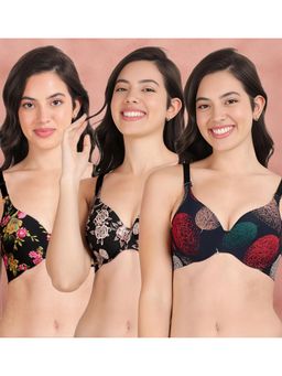 Shyaway - Broad Winged Seamless Multiway Wired T-Shirt Bras (Pack of 3)