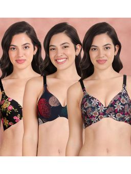 Shyaway - Broad Winged Seamless Multiway Wired T-Shirt Bras (Pack of 3)