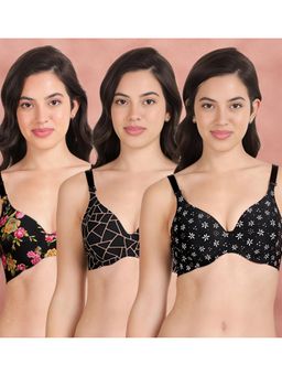 Shyaway - Broad Winged Seamless Multiway Wired T-Shirt Bras (Pack of 3)