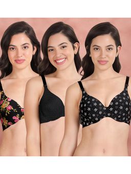 Shyaway - Broad Winged Seamless Multiway Wired T-Shirt Bras (Pack of 3)