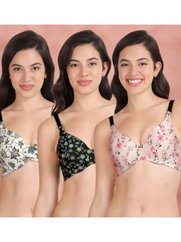 Shyaway - Broad Winged Seamless Multiway Wired T-Shirt Bras (Pack of 3)