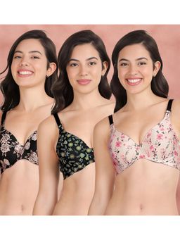 Shyaway - Broad Winged Seamless Multiway Wired T-Shirt Bras (Pack of 3)