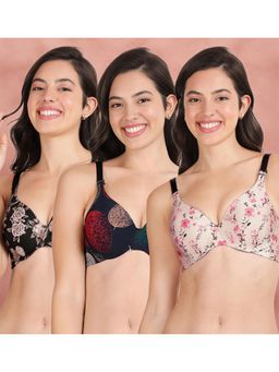 Shyaway - Broad Winged Seamless Multiway Wired T-Shirt Bras (Pack of 3)